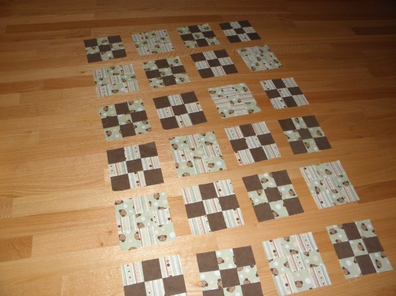 nine patch baby quilt