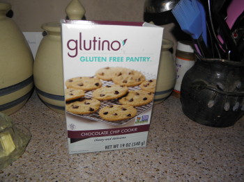 glutino chocolate chip cookie mix