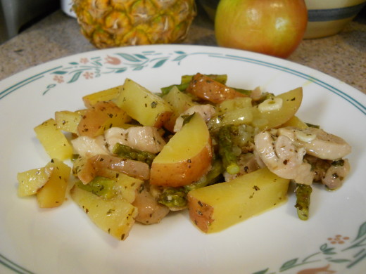 Chicken, Potatoes & Asparagus