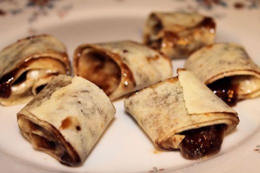 Brie and California Fig Roll-ups