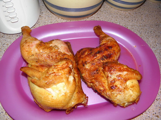 Whole grilled chicken