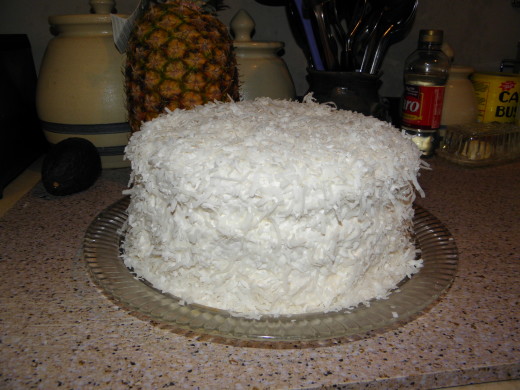 2 Layer Gluten Free Coconut Cake