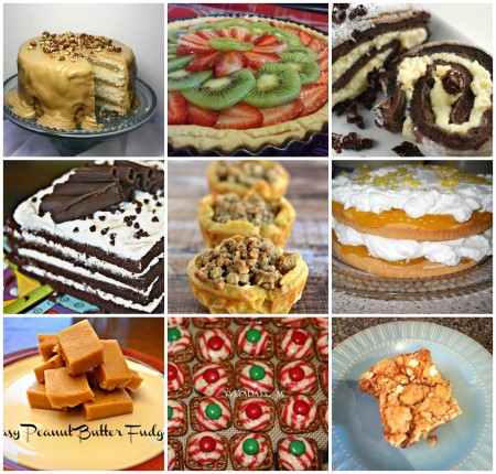 dessert collage