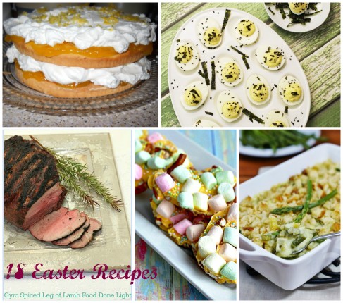 easter recipe roundup collage