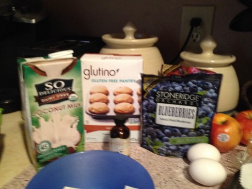 Glutino Gluten Free Muffins and Stoneridge Orchards Blueberries